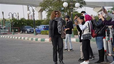 نرمين الفقي وبوسي شلبي وفيدرا في جنازة ناهد فريد شوقي (صور)