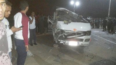 ننشر أسماء المصابين في حادث انقلاب سيارة ميكروباص بالأقصر