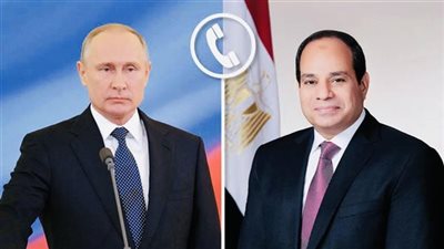 السيسي وبوتين يتوافقان على مواصلة التحرك لوقف إطلاق النار في غزة