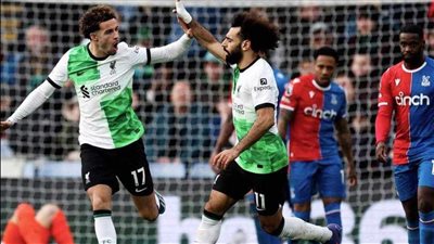 صلاح يسجل فى فوز ليفربول على كريستال بالاس  سقوط مانشستر يونايتد 