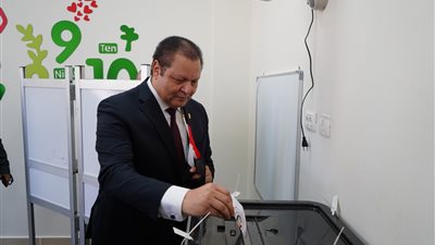  رئيس هيئة الاعتماد والرقابة الصحية يدلي بصوته في الانتخابات الرئاسية