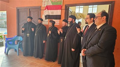 الأنبا بافلي وكهنة المنتزه يدلون بأصواتهم في الانتخابات الرئاسية