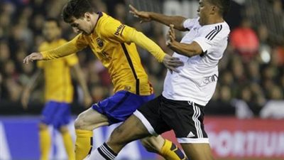 فالنسيا يتعادل مع برشلونة فى الوقت القاتل