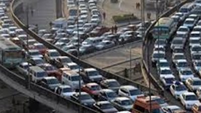 انهيار جزئى لكوبري مشاة بقليوب