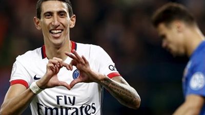 دي ماريا يقود سان جيرمان لسحق كان في الدوري الفرنسي