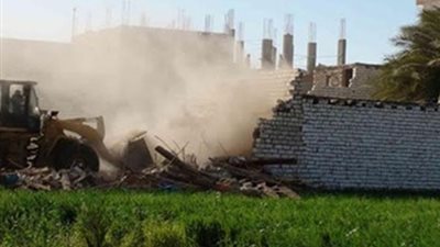 60 إزالة لتعديات على أراضي زراعية ببني سويف