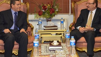 محافظ بني سويف الجديد يسقبل مدير الأمن وعدد من القيادات الرقابية