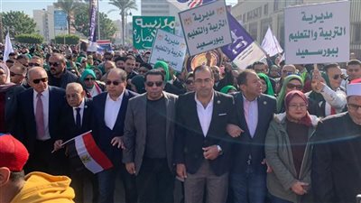 في ثالث أيام الإنتخابات الرئاسية.. مسيرة حاشدة لدعم المشاركة ببورسعيد