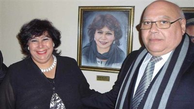 وفاة زوج وزيرة الثقافة السابقة إيناس عبد الدايم