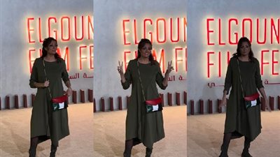 بتعرج.. تعليق غريب من بشرى على إصابتها أثناء فعاليات مهرجان الجونة (فيديو وصور)