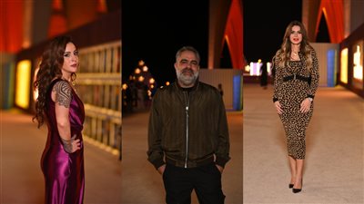 هنا شيحة ونجلاء بدر ومحمد شاهين في عرض فيلم 