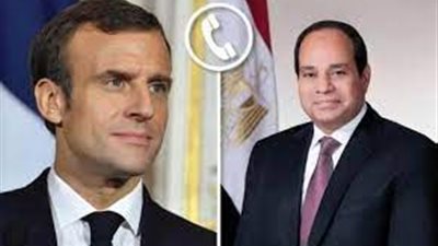 ماكرون يهنئ السيسي بفوزه في الانتخابات الرئاسية ويبحثان الأوضاع في غزة