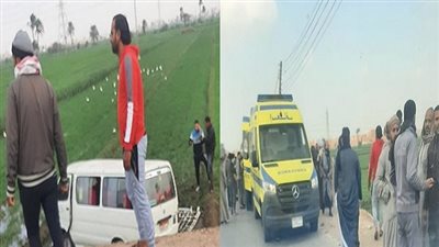 عاجل.. مصرع وإصابة 4 أشخاص في حادث انقلاب ميكروباص بسوهاج| صور