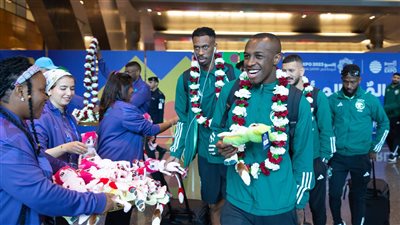 وصول بعثة المنتخب السعودي إلى الدوحة للمشاركة في المعسكر الإعدادي لكأس آسيا 