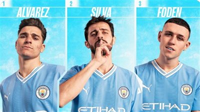 ألفاريز ينافس سيلفا وفودين على الأفضل في السيتي لشهر ديسمبر 