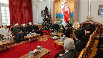 مفتي الجمهورية يهنئ البابا تواضرس بعيد الميلاد 