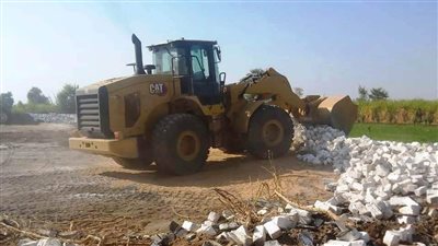 إزالة التعديات ورفع الإشغالات بمدن أسوان ونصر النوبة وكوم أمبو والسباعية