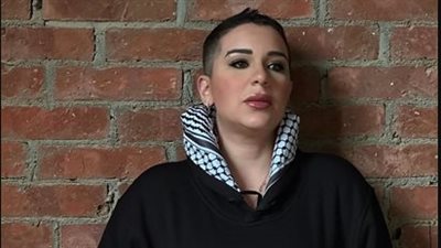 أسما شريف منير تنجو من حريق في منزلها (صورة)