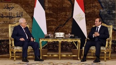 الرئيس الفلسطيني خلال لقاء السيسي: نرفض بشكل قاطع تهجير شعبنا