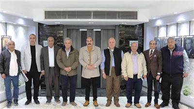 محافظ أسوان يلتقي رئيس القابضة لمياه الشرب والصرف الصحى 