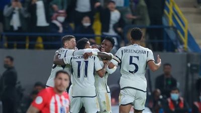 ريال مدريد ينتصر بخماسية على الأتليتكو في السوبر الإسباني 