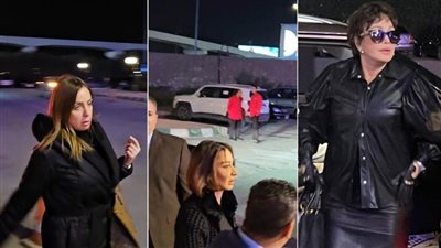 لبلبة وبسمة وهبة وريم البارودي من عزاء والدة لطيفة (صور)