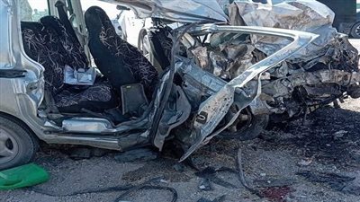 مصرع وإصابة 6 أشخاص في حادث تصادم سيارتين أعلى كوبري سمير غانم