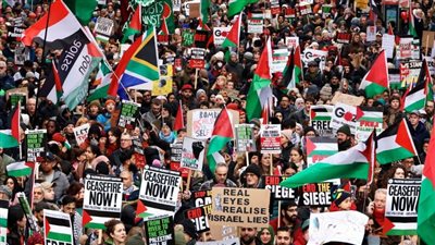 مسيرات حاشدة في بريطانيا دعمًا لقطاع غزة