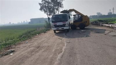 حملات نظافة موسعة بقرى مركز المحلة وراء رفع 265 طن قمامة