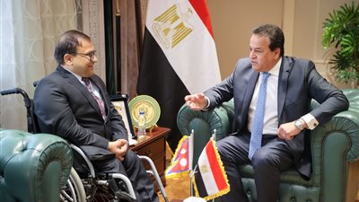 وزير الصحة يستقبل سفير نيبال لدى مصر لمناقشة سبل التعاون المشترك
