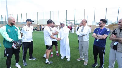بحضور وزير الرياضة القطري.. منتخب العراق يواصل تدريباته استعدادًا لمواجهة نظيره الأردني
