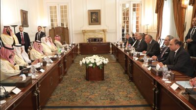 وزير الخارجية يبحث مع نظيره السعودي تطورات الأوضاع في غزة