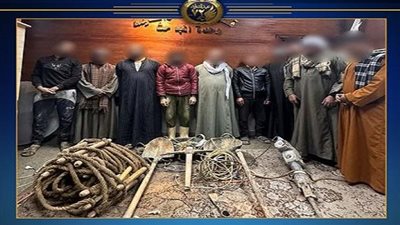 أمن القاهرة يضبط عصابة الحفر والتنقيب عن الآثار في مصر القديمة