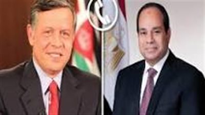 الرئيس السيسي ونظيره الأردني يبحثان تهدئة الأوضاع بقطاع غزة