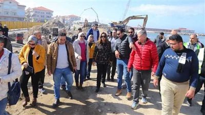 محافظ دمياط تتابع الموقف التنفيذي لمشروع تطوير منطقة اللسان برأس البر