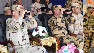 بالصور.. الفريق أسامة عسكر يتفقد نظم وأساليب التدريب القتالى لـ قوات الصاعقة