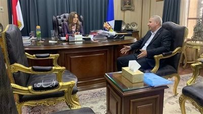منال عوض تستقبل مدير التربية والتعليم بدمياط الجديد