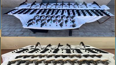 ضبط ترسانة أسلحة في حملة عاصفة على تجار الكيف والسلاح بأسيوط