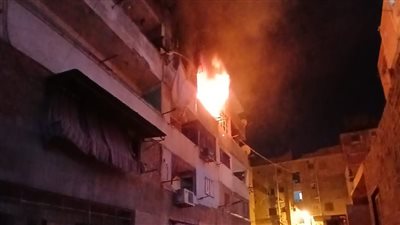 تفاصيل السيطرة على حريق شقة سكنية في حلوان