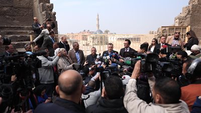 وزير السياحة والآثار يفتتح برج الرملة والحداد بقلعة صلاح الدين الأيوبي بعد الانتهاء من مشروع ترميمهما