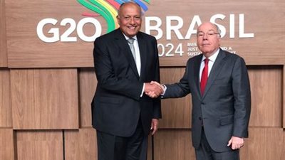 وزير الخارجية يفتتح مشاركته في اجتماعات مجموعة العشرين بلقاء نظيره البرازيلي