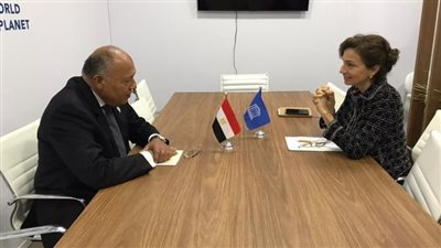 تفاصيل لقاء وزير الخارجية بمدير عام منظمة اليونسكو