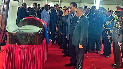 الفريق محمد حجازي ينوب عن الرئيس في حضور مراسم تأبين رئيس جمهورية ناميبيا