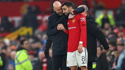 تن هاج يدافع باستماتة عن برونو فيرنانديز بعد سيل الانتقادات الموجهة له