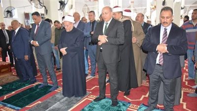مفتى الجمهورية ومحافظ الدقهلية يفتتحان مسجد المنزلة الكبير بعد تطويره 