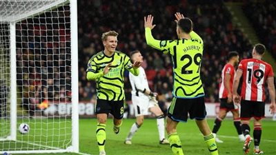 آرسنال يقسو علي شيفيلد يونايتد بسداسية في الدوري الإنجليزي