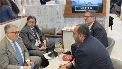 النيل للطيران تعقد اجتماعات مع ممثلي عدد من المطارات ووكلاء السياحة العالمية على هامش ITP