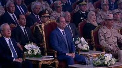  الرئيس السيسى يشاهد فيلما بعنوان «ويبقى الأثر» خلال الاحتفال بيوم الشهيد