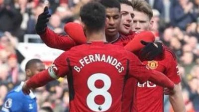 بضربتى جزاء مانشستر يونايتد يعود إلى سكة الانتصارات بالفوز على إيفرتون 