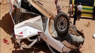 بينهم 6 سيدات.. إصابة 9 عمال في حادث انقلاب سيارة بالمنيا